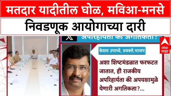 Voter List Row: मतदार यादीतील घोळ, मविआ-मनसे निवडणूक आयोगाच्या दारी
