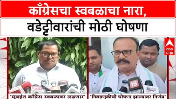 Congress Election: 'आम्ही स्वतंत्र लढणार', काँग्रेसचा स्वबळाचा नारा, वडेट्टीवारांची मोठी घोषणा