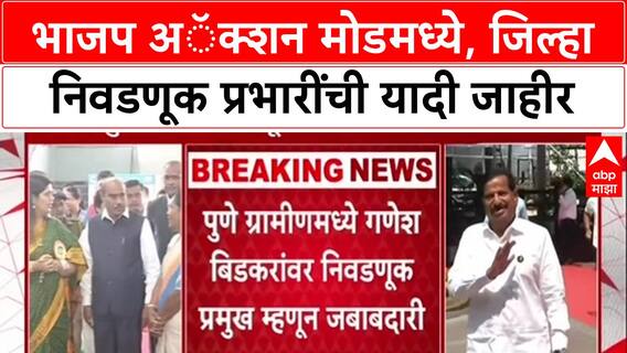 Maharashtra BJP : भाजप अॅक्शन मोडमध्ये, जिल्हा निवडणूक प्रभारींची यादी जाहीर