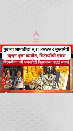 Amol Mitakri On Ajit Pawar : 'पुढच्या आषाढीला Ajit Pawar मुख्यमंत्री म्हणून पूजा करतील', Amol Mitkari यांची इच्छा