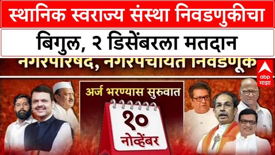 Local Body Polls: अखेर मुहूर्त ठरला! 246 नगरपरिषद, 42 नगरपंचायतींसाठी 2 डिसेंबरला मतदान होणार.