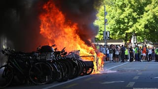 Protesters Clash With Police Ahead Of G7 Summit In Geneva