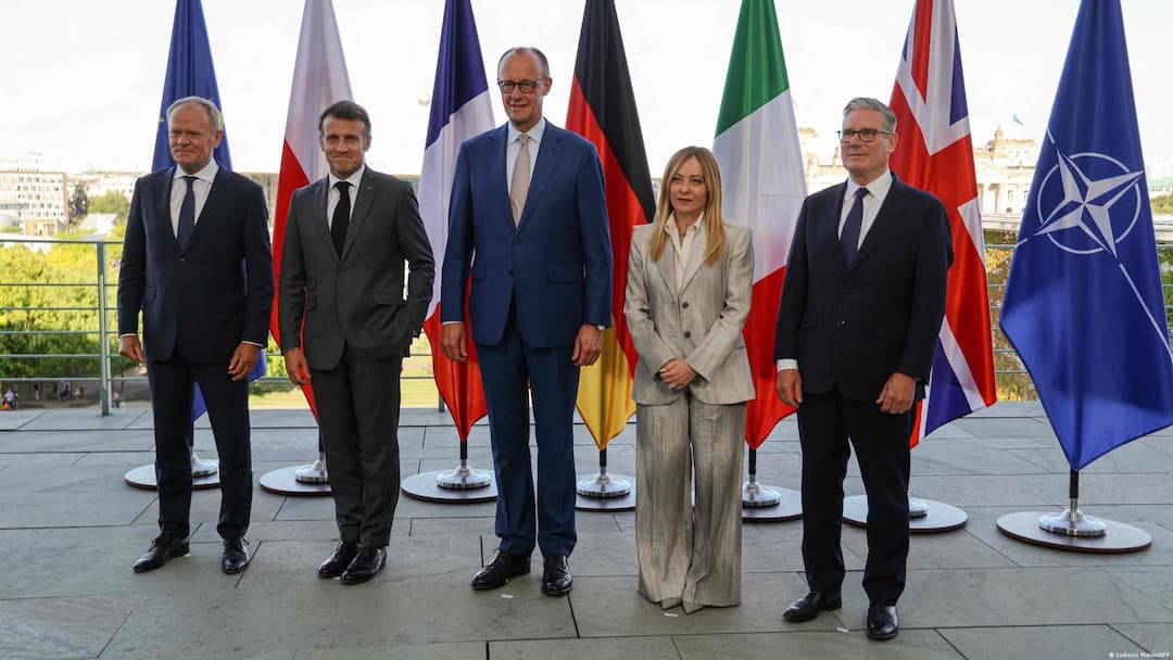 Europe’s Top NATO Powers Rally Behind Ukraine As Security Talks Take Centre Stage In Berlin e5 nato berlin germany merz macron ukraine transatlantic partnership Europe’s Top NATO Powers Rally Behind Ukraine As Security Talks Take Centre Stage In Berlin