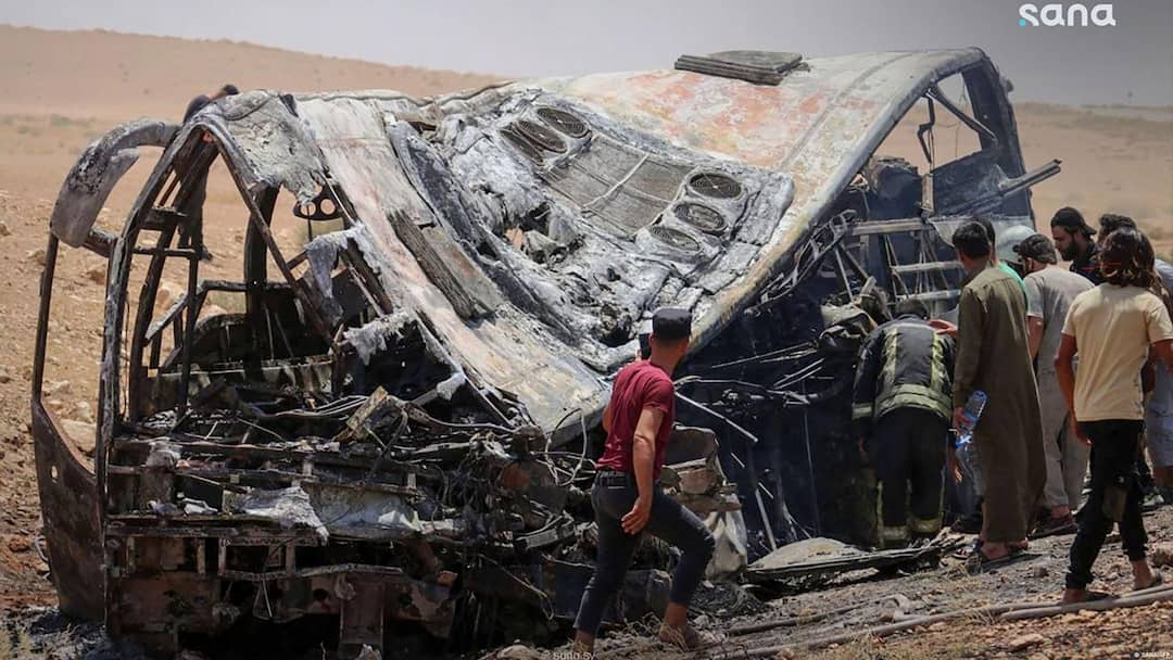 Deadly Syria Bus Crash: 35 Dead, 30 Hurt After Buses Collide On Highway Deadly Syria Bus Crash: 35 Dead, 30 Hurt After Buses Collide On Highway Deadly Syria Bus Crash: 35 Dead, 30 Hurt After Buses Collide On Highway
