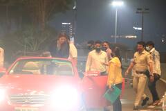 Shah Rukh Khan Snapped At Airport With Little AbRam To Drop His Daughter Suhana Khan