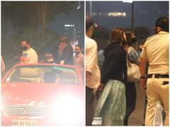 Shah Rukh Khan Snapped At Airport With Little AbRam To Drop His Daughter Suhana Khan