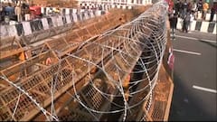 Delhi-Ghazipur border: 10 layers barricading with wiring done | Ground Report