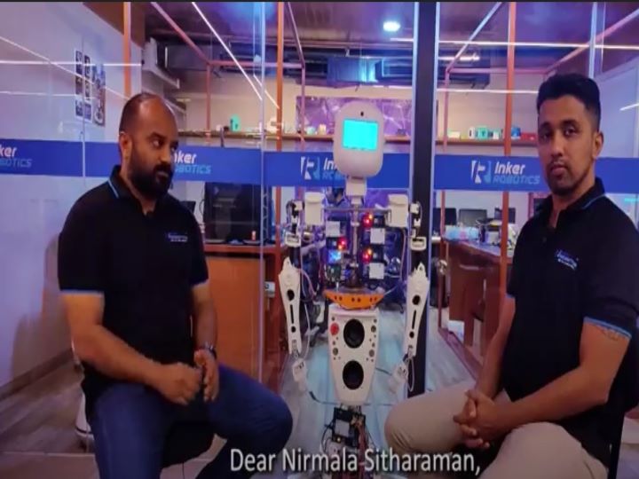 Humanoid Robot ‘ALTON’ Requests Finance Minister Nirmala Sitharaman For A Future Ready Budget