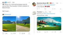 Indian And Pakistani Fan Quarrel Over Twitter Post About Gwadar Stadium In Balochistan, Indian Fans Remind ICC Of Dharamshala