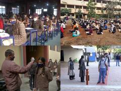 IN PICS: Visuals From Schools In Ahemdabad, Pune And Jammu As They Reopen For Certain Classes