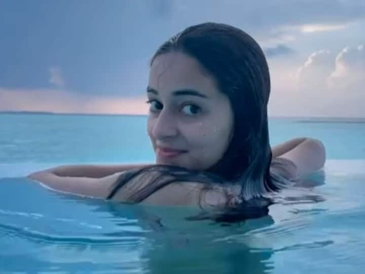 In Pics Ananya Panday Raises Heat As She Dives In Pool During Vacation In Maldives