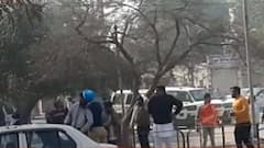 Stones pelted at Sukhbir Badal's vehicle in Punjab