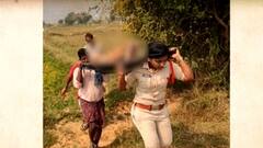 Andhra Pradesh: A female Sub Inspector sets an example of humanity by carrying the body of a beggar