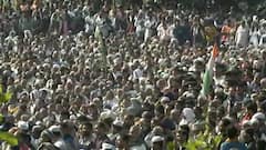 Massive crowd gathers at Kisan Panchayat in Shamli