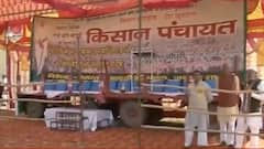Kisan Mahapanchayat in UP's Shamli: Stage prepared by joining 2 tractor-trolleys