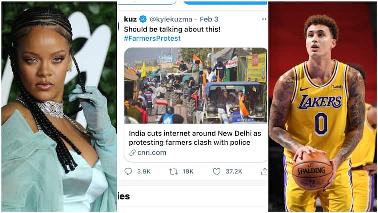 After Rihanna, NBA Star, Lakers’ Kyle Kuzma Tweeted This In Favour Of Farm Protest After Rihanna, NBA Star, Lakers’ Kyle Kuzma Tweeted This In Favour Of Farm Protest