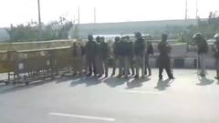 Chakka Jam: Top-angle view of Tikri Border, Multi-layer security, RAF & CRPF deployed | Ground Report