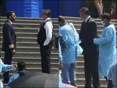 Amitabh Bachchan And Ajay Devgn Clicked Shooting For Their Upcoming Movie; See PICS