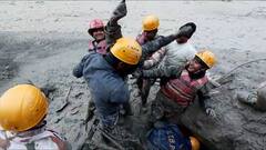 Labourers rejoice after being rescued, visuals from Tapovan | Uttarakhand Glacier Burst