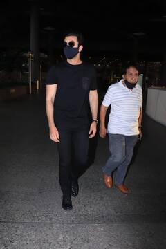 PICS | Ranbir Kapoor Sports An All-Black Look As The ‘Brahmastra’ Actor Arrives From New Delhi