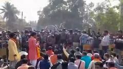West Bengal: Clash between BJP workers and police in Murshidabad