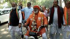 MCD By-polls: Know why BJP candidate Siyaram Kanaujia filed nominations on his bike