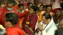 BJP's Rathyatra in Birbhum: বাবুল-দিলীপকে সঙ্গে নিয়ে তারাপীঠ মন্দিরে পুজো নাড্ডার