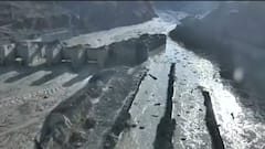 Horrific video of Tapovan dam during glacier collapse Vs present state | LIVE report