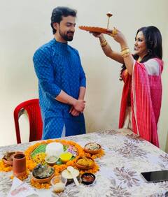 Rudra Promita Photos: সেটেই আইবুড়োভাত, 'জীবনসাথী' হওয়ার পথে আরও এক পা