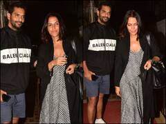 PICS: Neha Dhupia Gets Snapped With Hubby Angad Bedi Post Dinner Date, Fans Wonder If She Is Pregnant