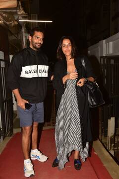PICS: Neha Dhupia Gets Snapped With Hubby Angad Bedi Post Dinner Date, Fans Wonder If She Is Pregnant