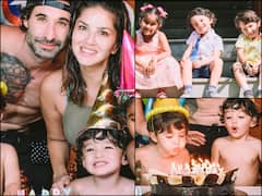 IN PICS | Sunny Leone Celebrates 3rd Birthday Of Twin Boys Asher And Noah