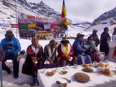 ਹਿਮਾਚਲ ਦੇ ਲਾਹੌਲ ਸਪਿਤੀ ਕਬਾਇਲੀ ਖੇਤਰ 'ਚ ਮਨਾਇਆ ਸਨੋ ਫੈਸਟੀਵਲ, ਸ਼ਾਨਦਾਰ ਤਸਵੀਰਾਂ ਆਈਆਂ ਸਾਹਮਣੇ