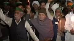 Pulwama attack: Farmers hold candle march at Singhu border