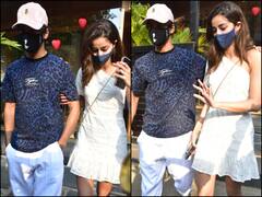 Valentine’s Day: Rumoured Lovebirds Ananya Panday And Ishaan Khatter Spotted At A Restaurant; SEE PICS