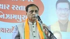 CM Vijay Rupani faints in the middle of his speech