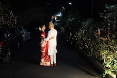 Dia Vaibhav Marriage Photos: লাল শাড়ি, কুন্দনে মোহময়ী বিয়ের সাজ