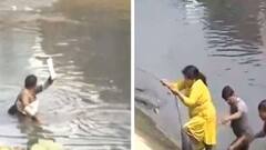 আনন্দ লাইভ: মুখ্যমন্ত্রীর বাড়ির সামনে আদি গঙ্গায় নেমে প্রতিবাদ অনুমোদনহীন মাদ্রাসার শিক্ষক-শিক্ষিকা ও শিক্ষামিত্রদের