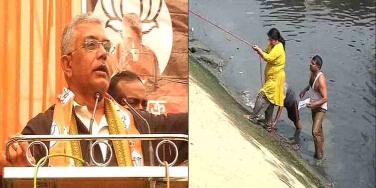 West Bengal Election 2021 BJP Dilip Ghosh Attacks Mamata Govt on Teachers issue Left-Cong Alliance WB Election 2021:  'মুখ্যমন্ত্রী মাস্টারমশাইদের নালায় ফেলে দিয়েছেন', রাজ্যকে তোপ দিলীপের