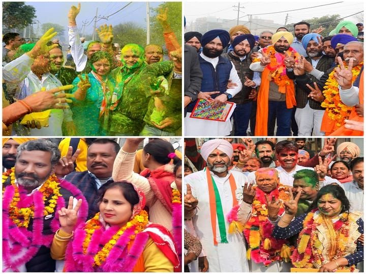 Punjab Municipal Election 2021 Results:  Congress swept civic body elections in Majha, Defeated BJP in its bastion Pathankot Punjab Municipal Election 2021 Results: ਕਾਂਗਰਸ ਦਾ ਮਾਝੇ 'ਚ ਸ਼ਾਨਦਾਰ ਪ੍ਰਦਰਸ਼ਨ, ਪਠਾਨਕੋਟ 'ਚ ਬੀਜੇਪੀ ਨੂੰ ਹਰਾਇਆ