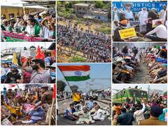 IN PICS | Farmers Squat On Tracks As Nationwide Rail Roko Protest Ends Peacefully; Railways Says Negligible Impact