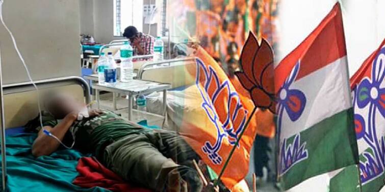 west bengal election 2021: flag and banner clash among parties in Purba Burdwan, ahead of assembly elections WB Election 2021 News: পূর্ব বর্ধমানে ছেঁড়া হল বিজেপি-তৃণমূলের পতাকা-ফ্লেক্স, অভিযোগ একে অপরের বিরুদ্ধে