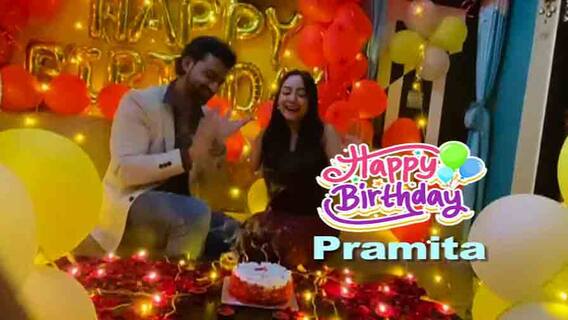 Pramita Birthday গোটা ঘর জুড়ে সাজানো বেলুন, গোলাপের পাপড়ি, মিনিয়েচারে আলো হয়ে আছে ঘর, চমকে উঠেছিলেন প্রমিতা