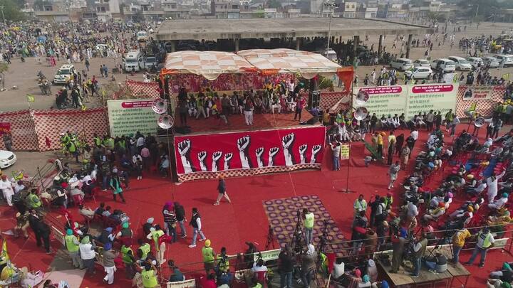 ਅੱਜ ਬਰਨਾਲਾ ਵਿੱਚ ਮਜ਼ਦੂਰ ਕਿਸਾਨ ਏਕਤਾ ਮਹਾ ਰੈਲੀ ਦੌਰਾਨ ਬੁਲਾਰਿਆਂ ਦੇ ਨਿਸ਼ਾਨੇ ਉੱਪਰ ਬੀਜੇਪੀ ਹੀ ਰਹੀ।