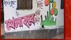 West Bengal Assembly Election 2021: দেগঙ্গায় তৃণমূলের দেওয়াল লিখনে ‘খেলা হবে’ স্লোগান