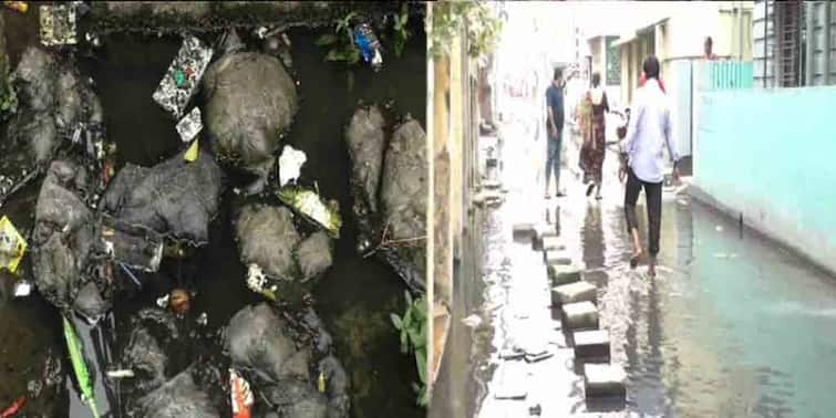 West Bengal Election 2021: water logging problem in Kamarhati, local people facing problems Kamarhati Water Logging: বসন্তেও ভরা বর্ষার ছবি কামারহাটি পুর এলাকায়