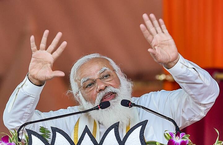 PM Modi countered TMC’s poll slogans - ‘Bangla Nijer Meykei Chaye’ which translates to Bengal wants its own daughter Mamata. Taking a jibe at their poll campaign, PM Modi said, 