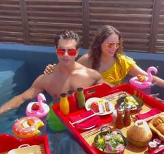 PHOTOS: Bipasha Basu-Karan Singh Grover's Maldives Vacation Is All About Floating Breakfast & A Lot Of 'Monkey Love'