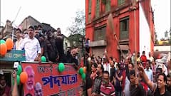 West Bengal Assembly Election 2021: আমহার্স্ট স্ট্রিটে BJP-র রোড শো-তে ধুন্ধুমার