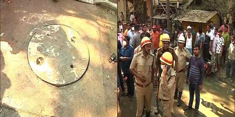 Kudghat Manhole Accident: four workers died while doing cleaning operations কুঁদঘাটে ম্যানহোলে তলিয়ে ৪ শ্রমিকের মৃত্যু